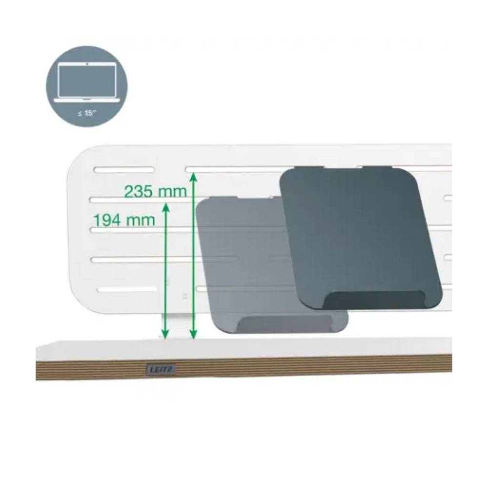 Kit organizator pentru birou Leitz Ergo, (max.3.5cm), 80x25cm, include suport pentru Laptop, 3 suporti pentru accesorii