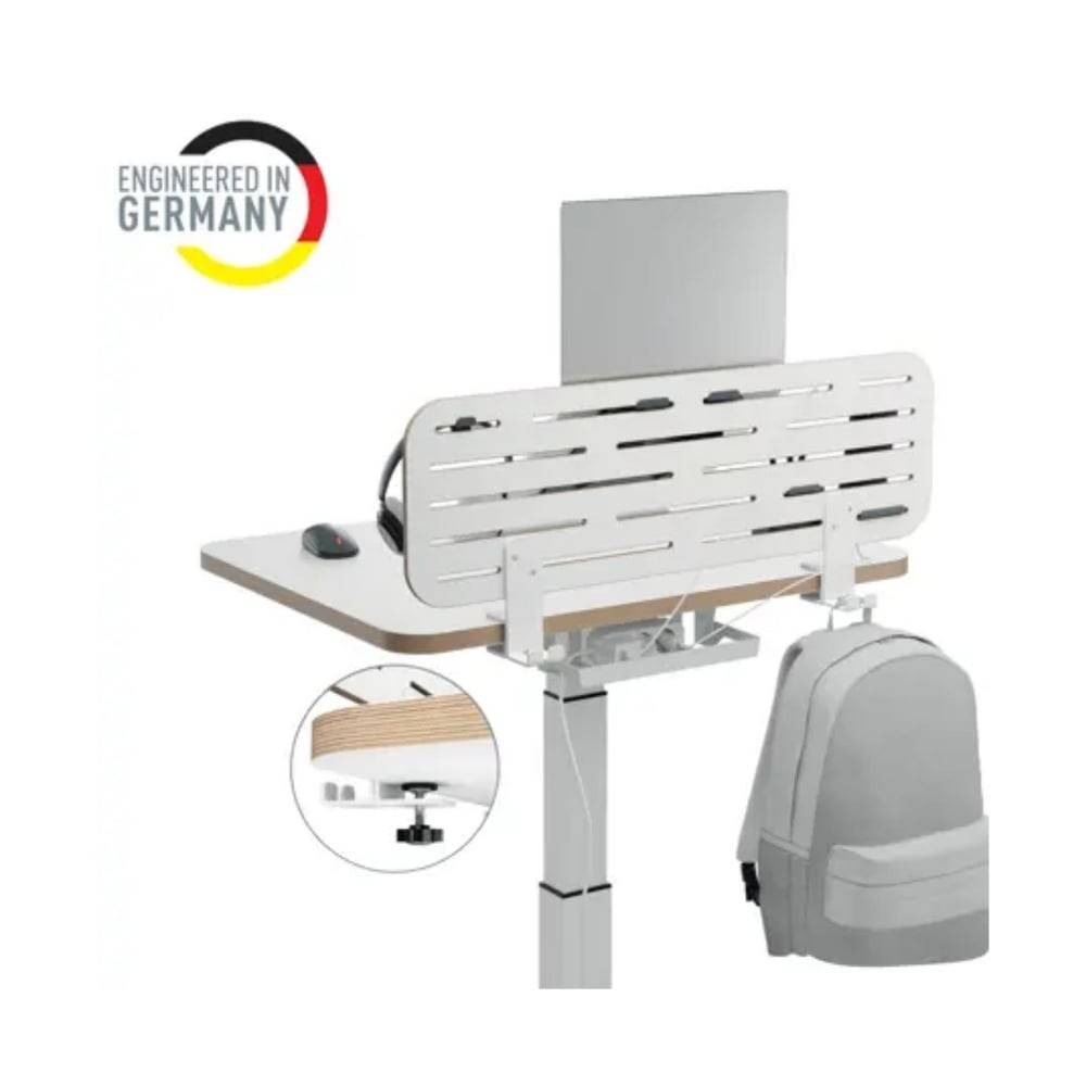 Kit organizator pentru birou Leitz Ergo, (max.3.5cm), 80x25cm, include suport pentru Laptop, 3 suporti pentru accesorii