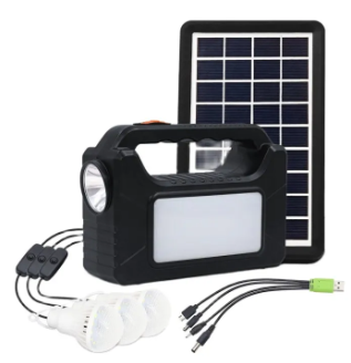 Kit Solar GDPlus GD-8080 portabil cu 3 becuri