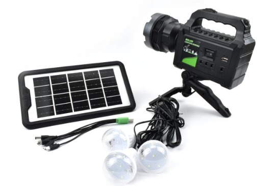 Kit solar lanterna cu trepied si 3 becuri GD-P50 HA