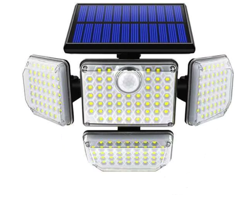 Lampa solara 292 LED cu 4 casete si senzor miscare