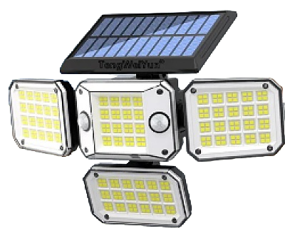 Lampa solara cu 4 casete si 2 senzori de miscare cu 192 LED Fara Fir