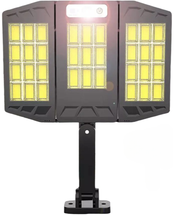 Lampa solara LED cu senzor de miscare 10000 Lm TRIPLA COB