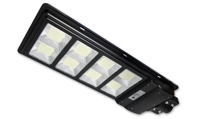 Lampa Stradala 400W Led SMD 8 Casete individuale Cu Panou Solar, Senzor de Lumina Telecomanda