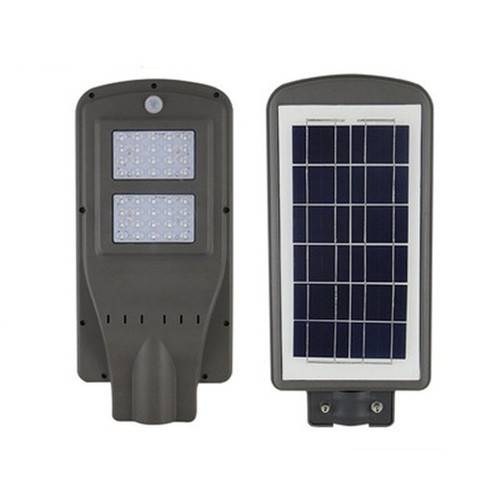 Lampa stradala cu leduri 40 w, panou solar, senzor de noapte/zi