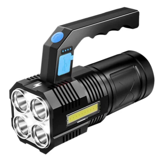 Lanterna de mana F-907 cu 4 LED si COB lateral