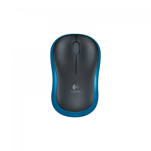 Logitech Mouse Optic Logitech M185, USB Wireless, Negru-Albastru