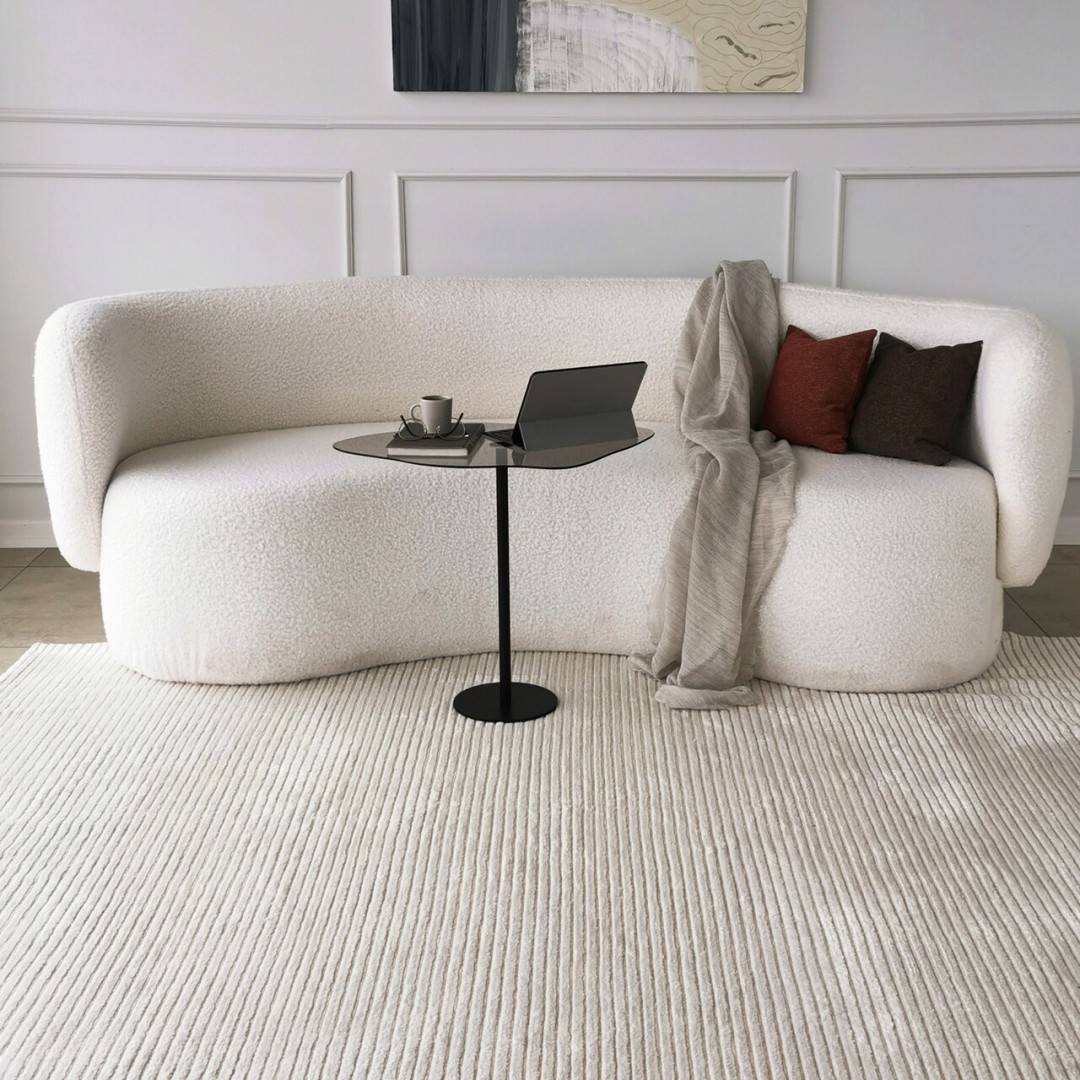 Masuta de cafea, Neostill, Dior, 60x50x45 cm, Sticla temperata, Negru