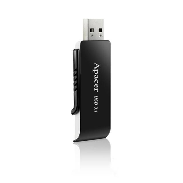 memorie flash usb3.2 128gb negru/alb, apacer