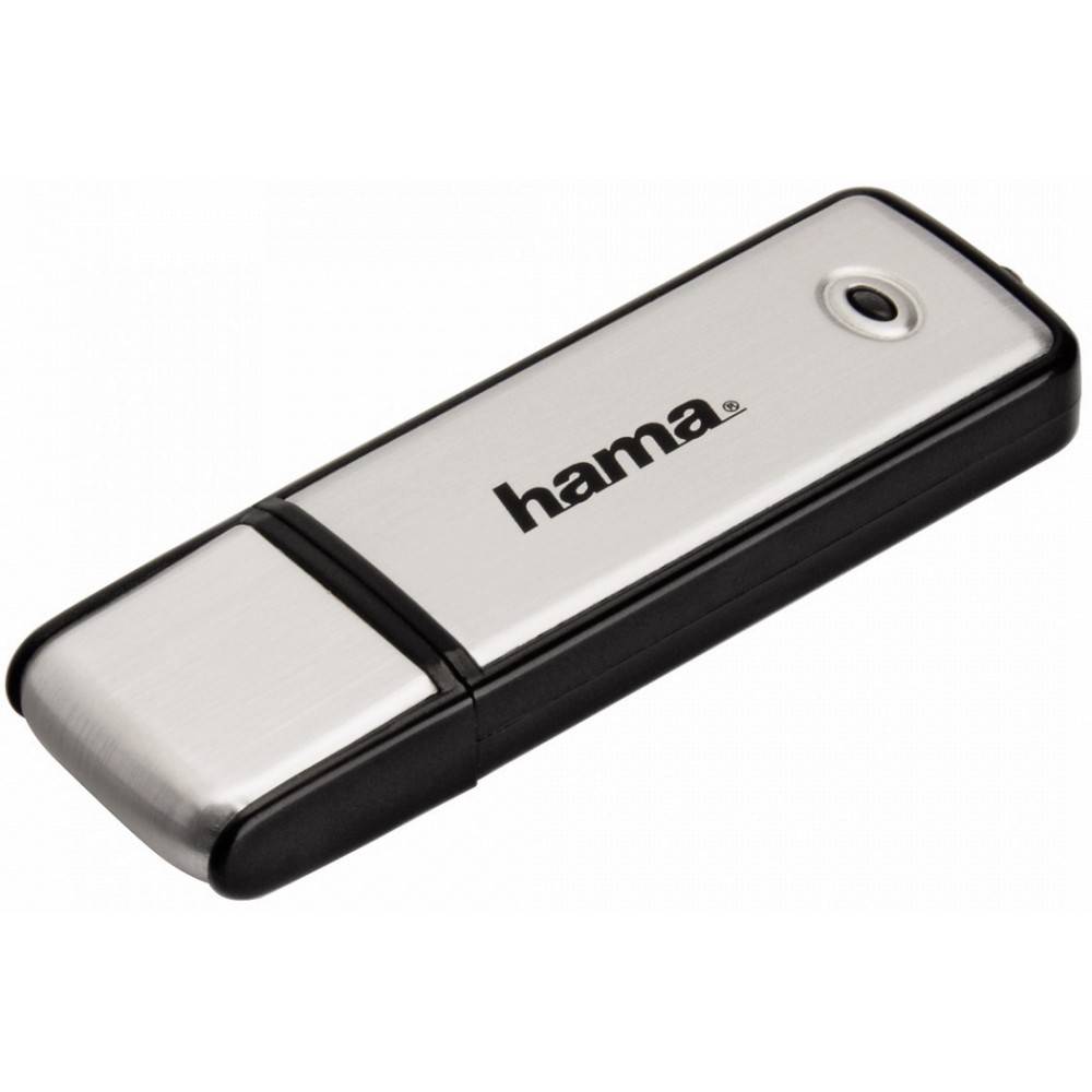 Memorie USB Hama 90894, Fancy 16 GB, Negru/Argintiu