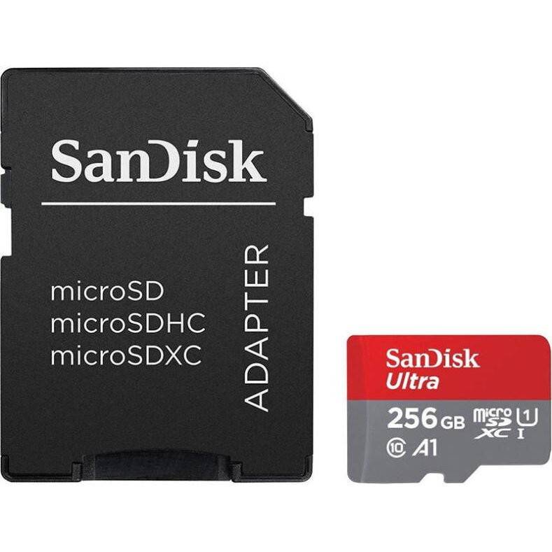 Micro SDXC Ultra 256GB UHS-I Class 10 + SD Adapter