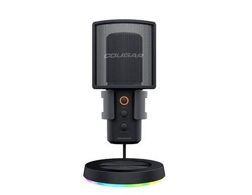 Microfon Cougar Screamer-X, Iluminare RGB, USB (Negru)