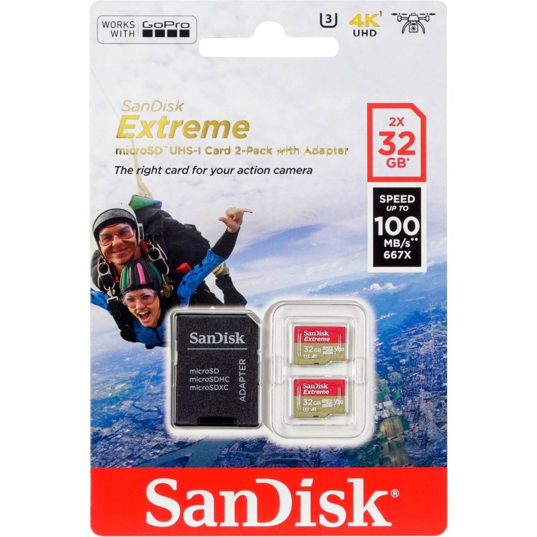 microSDHC ActionSC 32GB 2x Extr.100MB SDSQXAF-032G-GN6AT