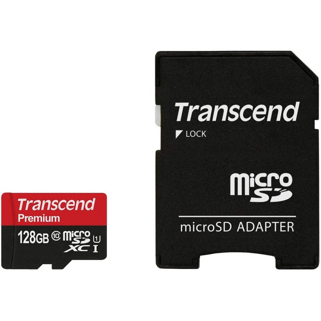 microSDXC 128GB Class 10, UHS1 + Adaptor