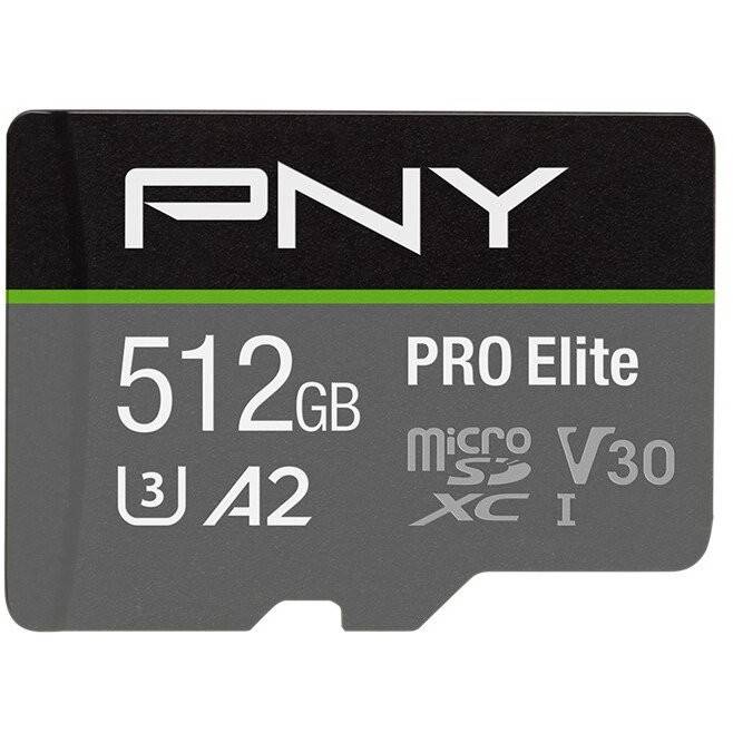 MicroSDXC Elite 512GB P-SDUX512U3100PRO-GE