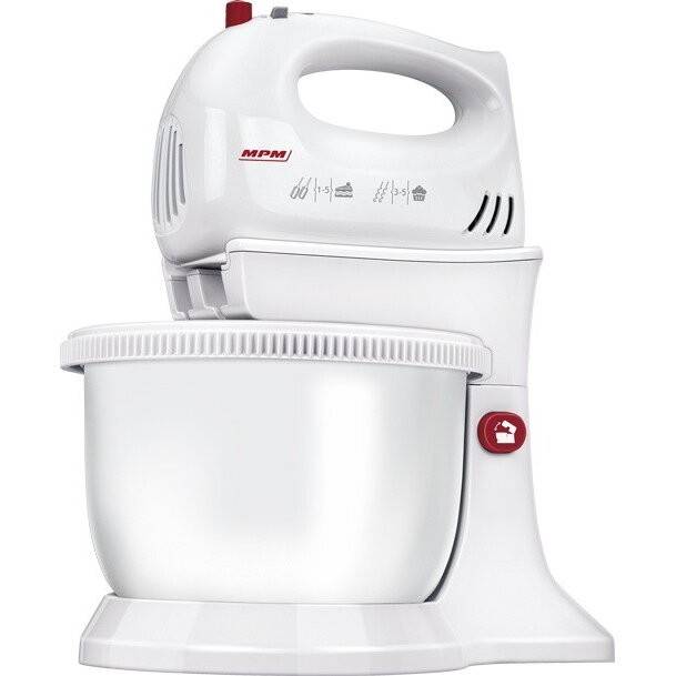 Mixer cu bol MMR-16Z, 750 W, 3.4 l, 5 viteze, Alb