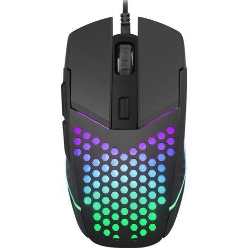 Mouse Fury Battler, USB, 6400 DPI, iluminare RGB (Negru)