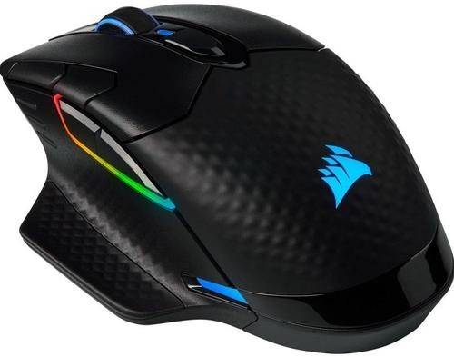 Mouse Gaming Corsair DARK CORE RGB PRO, Operare Wi-Fi, Bluetooth sau USB, 18000 DPI (Negru)