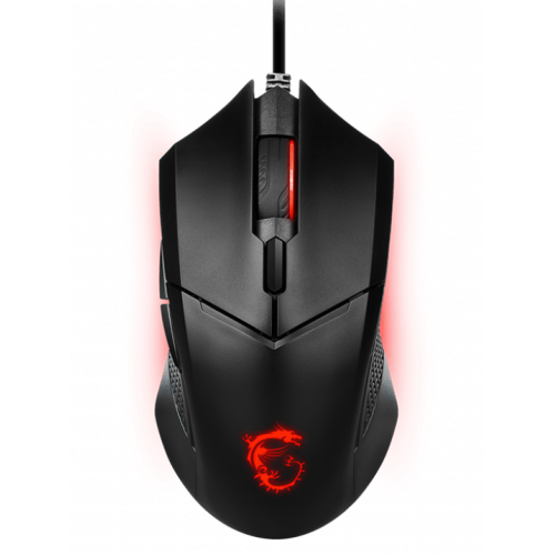 Mouse Gaming Optic MSI Clutch GM08, USB, iluminare RGB (Negru)