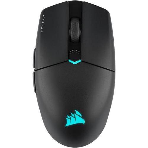 Mouse Gaming Wireless Corsair Katar Elite, Bluetooth/USB, iluminare RGB (Negru)