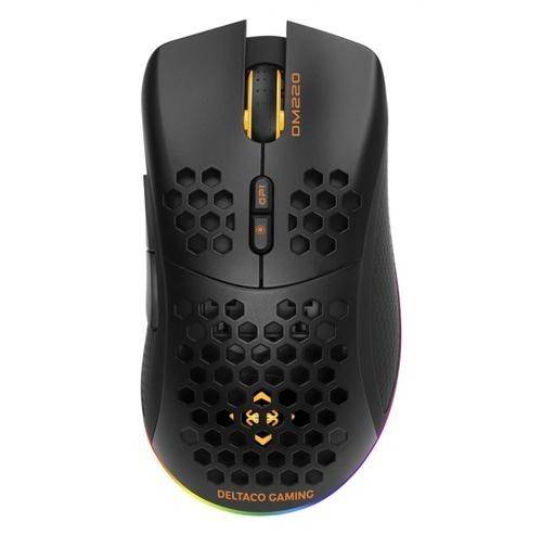 Mouse Gaming Wireless DELTACO GAMING DM220, Ultralight, 4800DPI, USB (Negru)