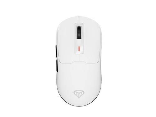 Mouse Gaming Wireless Genesis Zircon 660, Bluetooth, 12000 DPI, 9 Moduri iluminare, 6 butoane programabile (Alb)