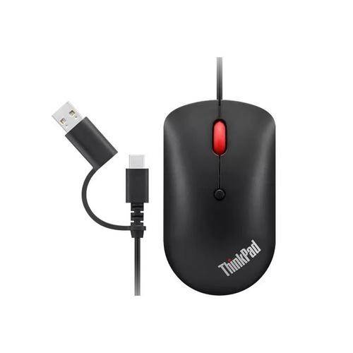 Mouse Lenovo ThinkPad, USB, 2400 dpi, Negru