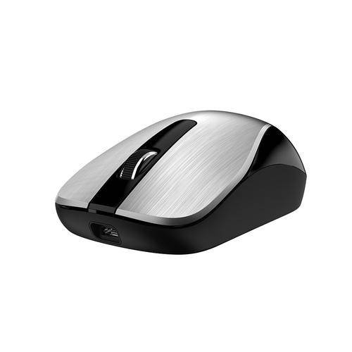 Mouse reincarcabil Genius, ECO-8015, 800/1600 DPI, Argintiu