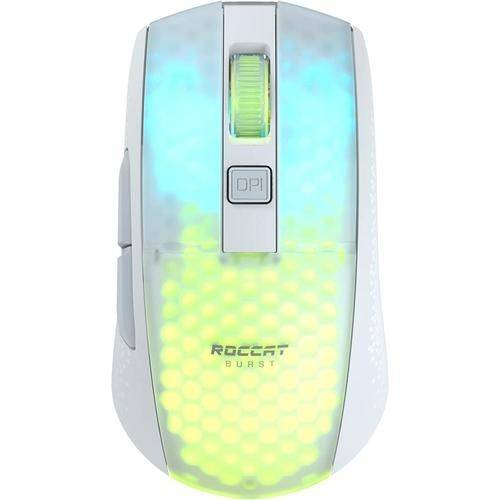 Mouse wireless gaming Roccat Burst Pro Air, 81g, 19000 DPI, switch optic, Alb