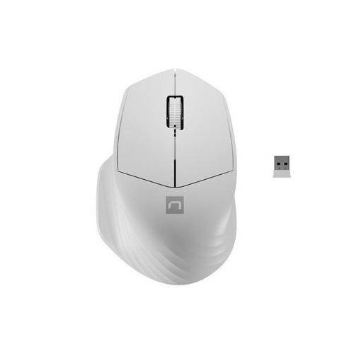 Mouse wireless Natec NMY-1972, 1600 DPI (Alb)