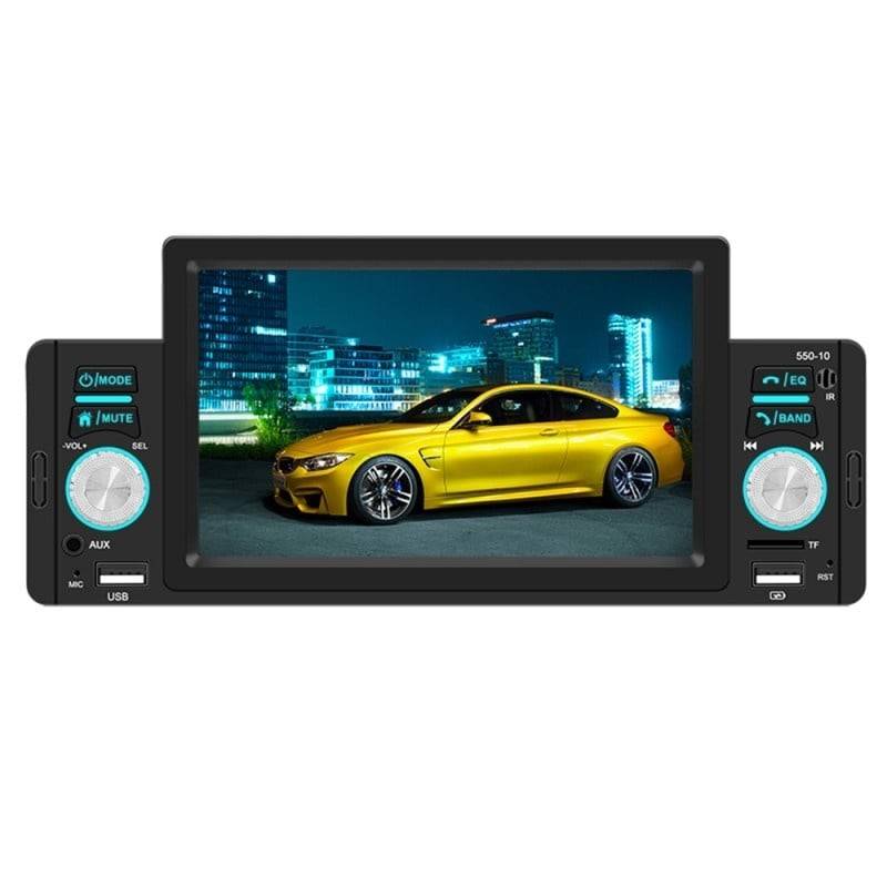 MP5 Player Auto Techstar® 5001, Ecran 5 inch, 1280x480P, Compatibil Apple Carplay/Android Auto, Bluetooth, Mirror Link, Card TF, USB, AUX, Negru