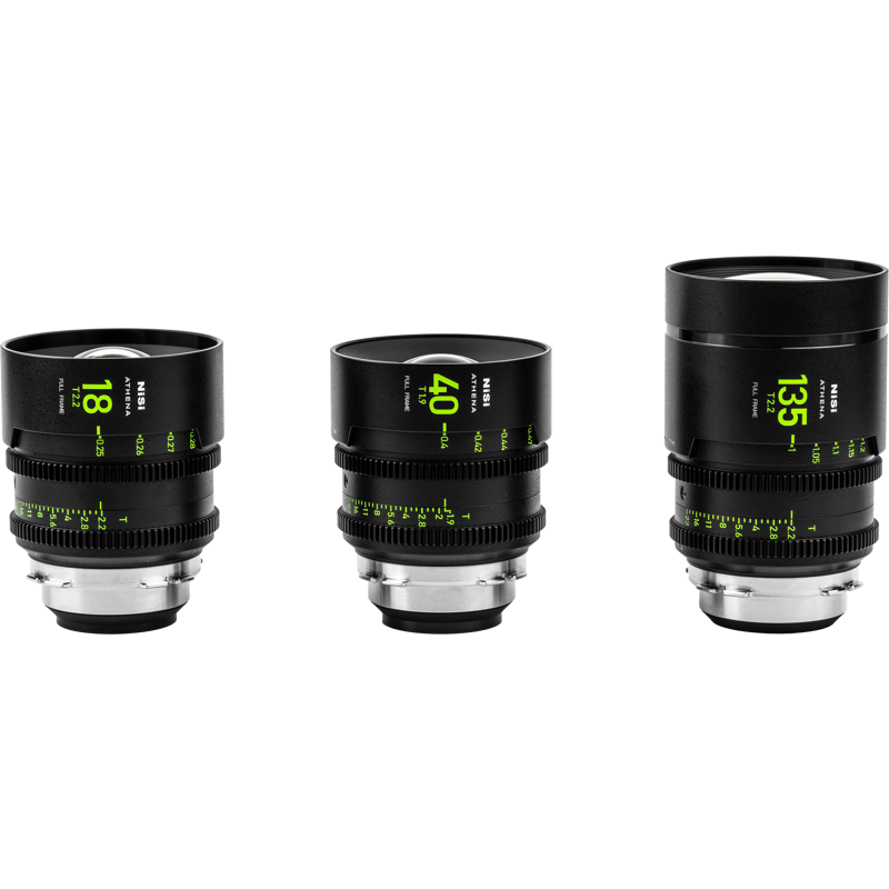 NiSi Cine Lens Set Athena Prime Add-On (3 Lenses) RF-Mount