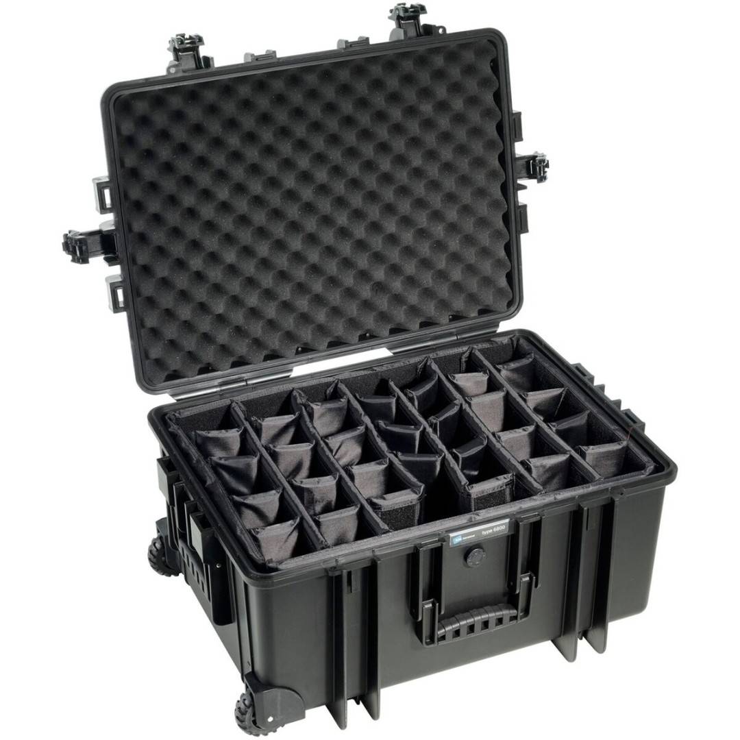 Outdoor Case 6800 incl. divider system black 6800/B/RPD