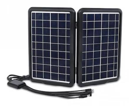 Panou solar EP-1812 portabil cu functie incarcare telefoane si intrare USB 12W