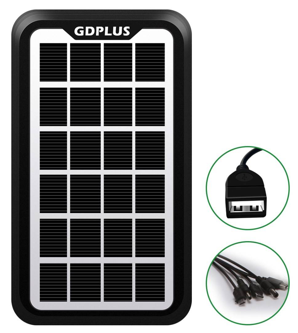 Panou solar GD-10x portabil 3W GDPLUS