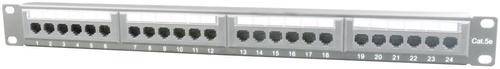 Patch panel Gembird NPP-C524CM-001, 24 Porturi, Cat.5e, 19inch