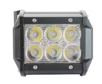 Proiector LED Auto Off Road 6 LED-uri 18W Dreptunghiular