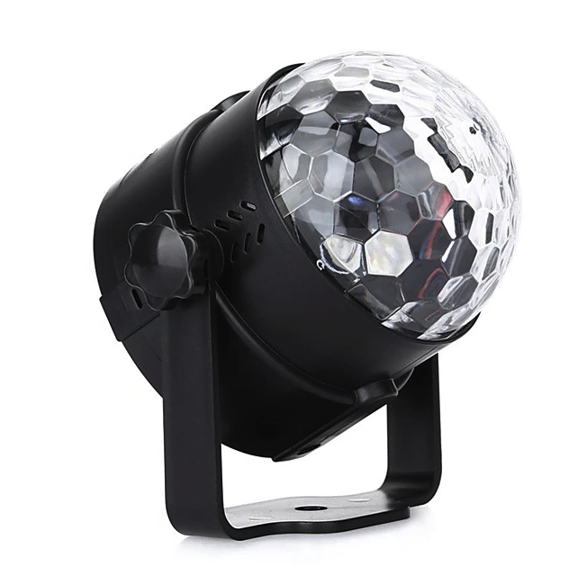 Proiector Rotativ La Priza, LED RGB, 3 Lumini