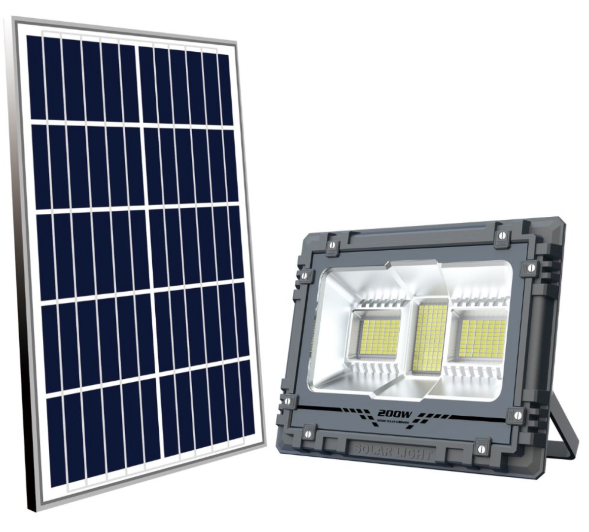 Proiector Solar Led 60W Iluminat Perimetral cu Panou Solar 5V CL114