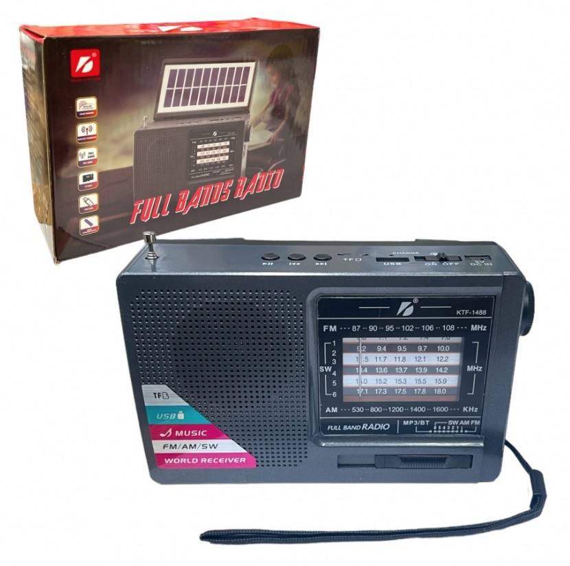 Radio cu Panou Solar Reincarcabil KTF-1488 Bluetooth/USB