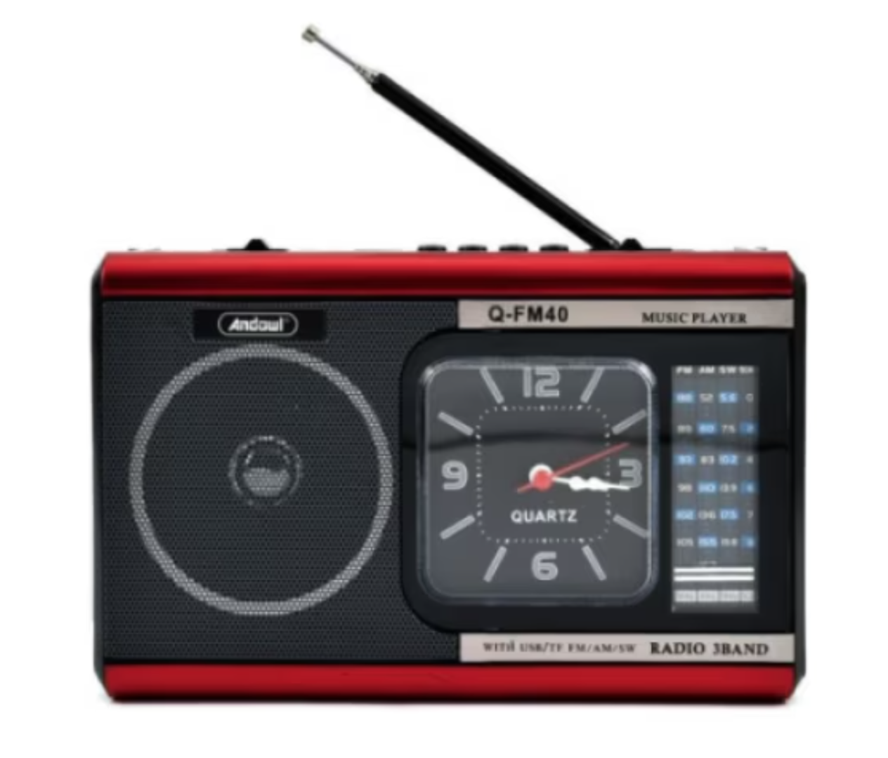 Radio MP3 portabil Q FM40 ceas USB