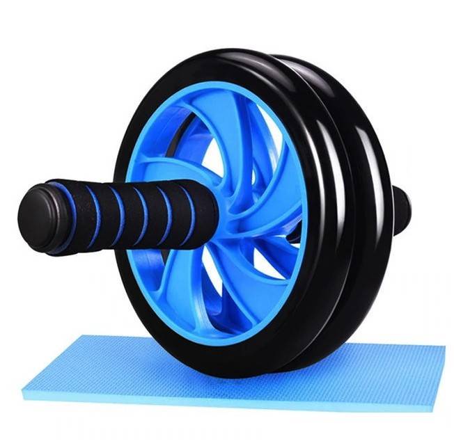 Roata abdomen MICA Fitness Double Wheel manere drepte