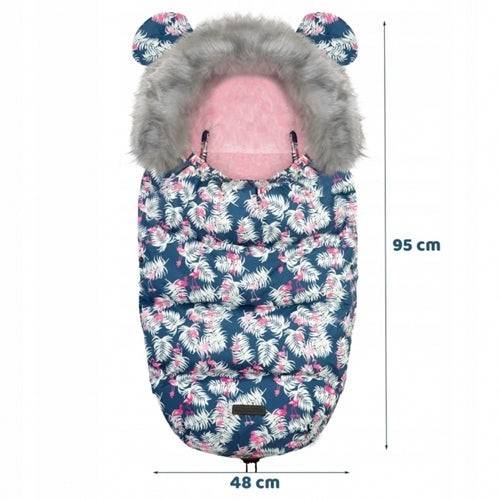 Sac de Dormit Ricokids 95 x 48 cm Elmi Bleumarin cu Flamingo