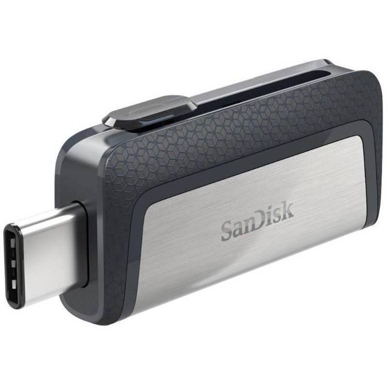 Sandisk Stick USB Sandisk Ultra Dual Drive, 256GB, USB 3.1 (Gri/Negru)