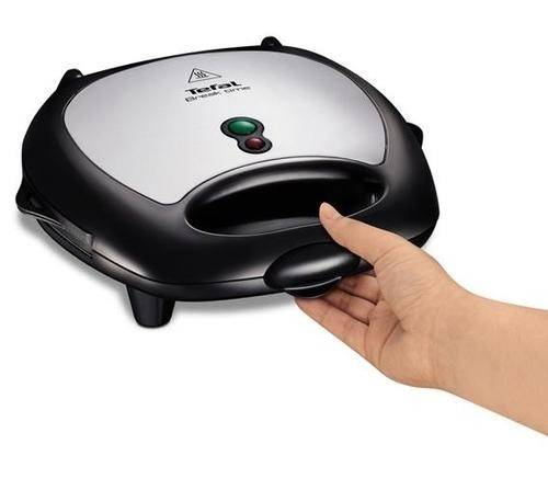 Sandwich Maker TEFAL SW614831, 700W, 3 placi (Negru-Argintiu)