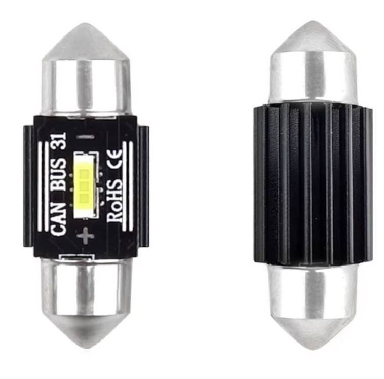 Set 2 Becuri Auto LED Canbus SMD 1860 12-24V C5W 41 mm