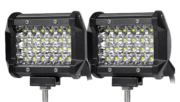 Set 2 Proiector LED Auto Off Road 24 LED-uri 72W Dreptunghiular