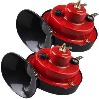 Set 2 X Claxon ROSU 12V Auto universal 