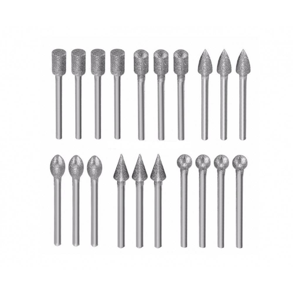 Set 20 Freze Diamantate BIAX Mici 3mm