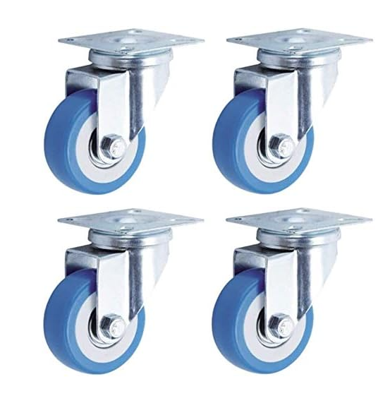 Set 4 Roti 40mm ALBASTRE Pivotante ROTILE culoarea ALBASTRU